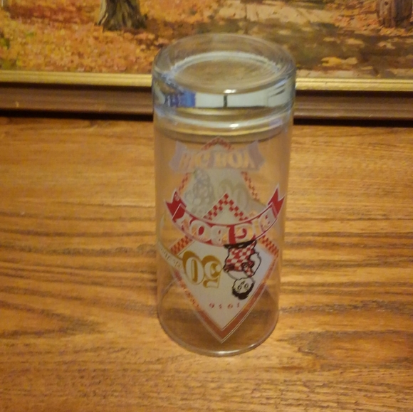 Big Boy 🍔 Vtg 1986 Glass Cup 80s 50th Anniversary - Picture 3 of 11